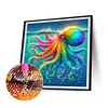Pieuvre color&eacute;e-perceuse ronde peinture diamant-40*40cm