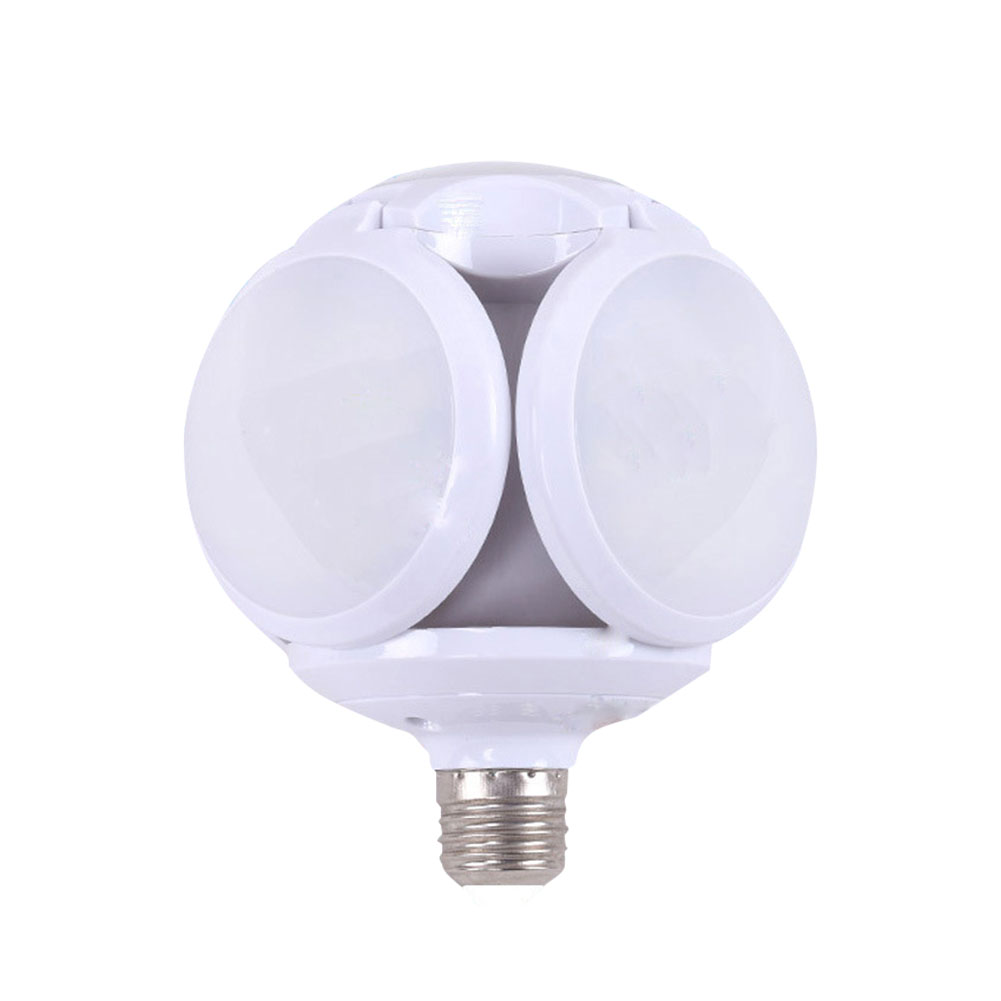 

40W E27 LED Football Bulb Deformable Lights Fan Blade Folding Bulbs Lamp, 90mm white shell (mini) 110v, 501 Original