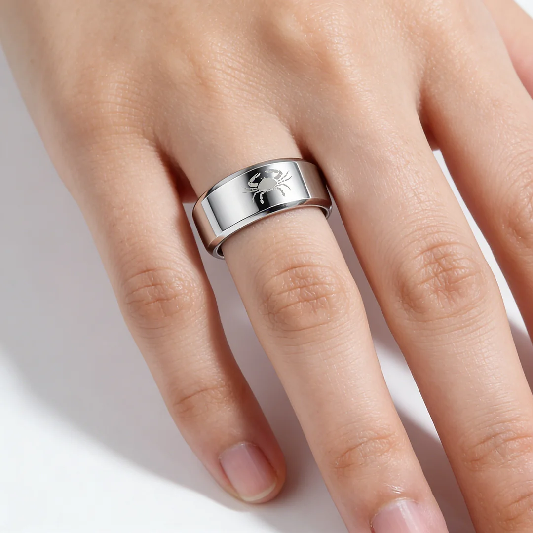 Sliver Laser Etched Couple Tungsten Carbide Rings Sliver Cancer Tungsten Wedding Bands Beveled Edges 4MM 6MM 8MM Width