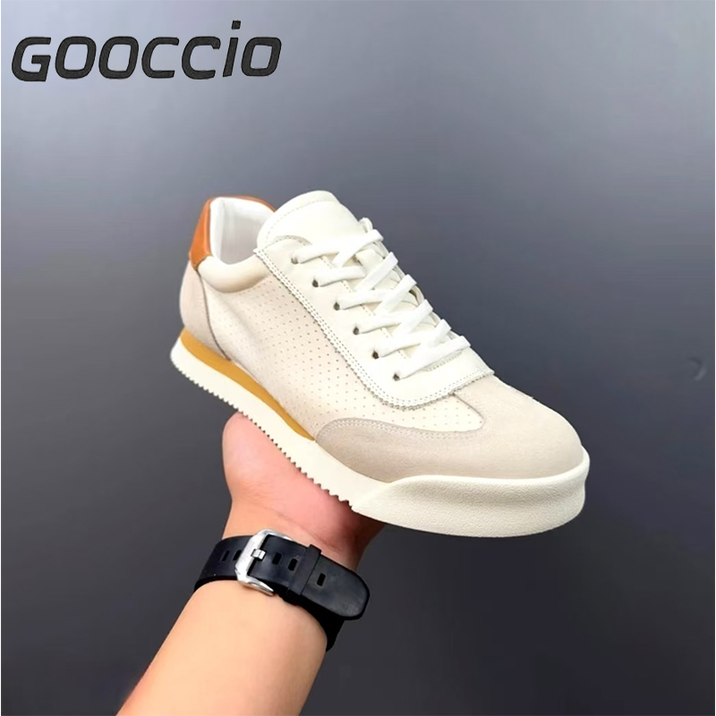 BC187 Cowhide Sneakers/Casual Shoes For Men GOOCCIO   