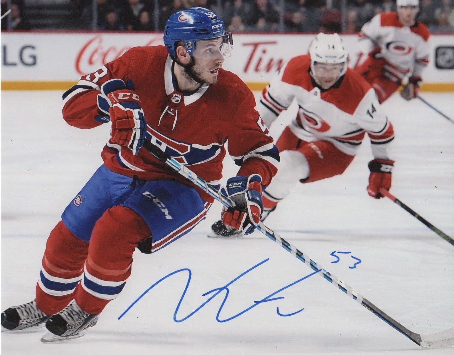 Montreal Canadiens Victor Mete Signed Autographed 8x10 NHL Photo Poster painting COA #6