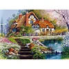 Cross Stitch Kits 11CT Stamped DIY Cabin Full Embroider Needlework(Brand)