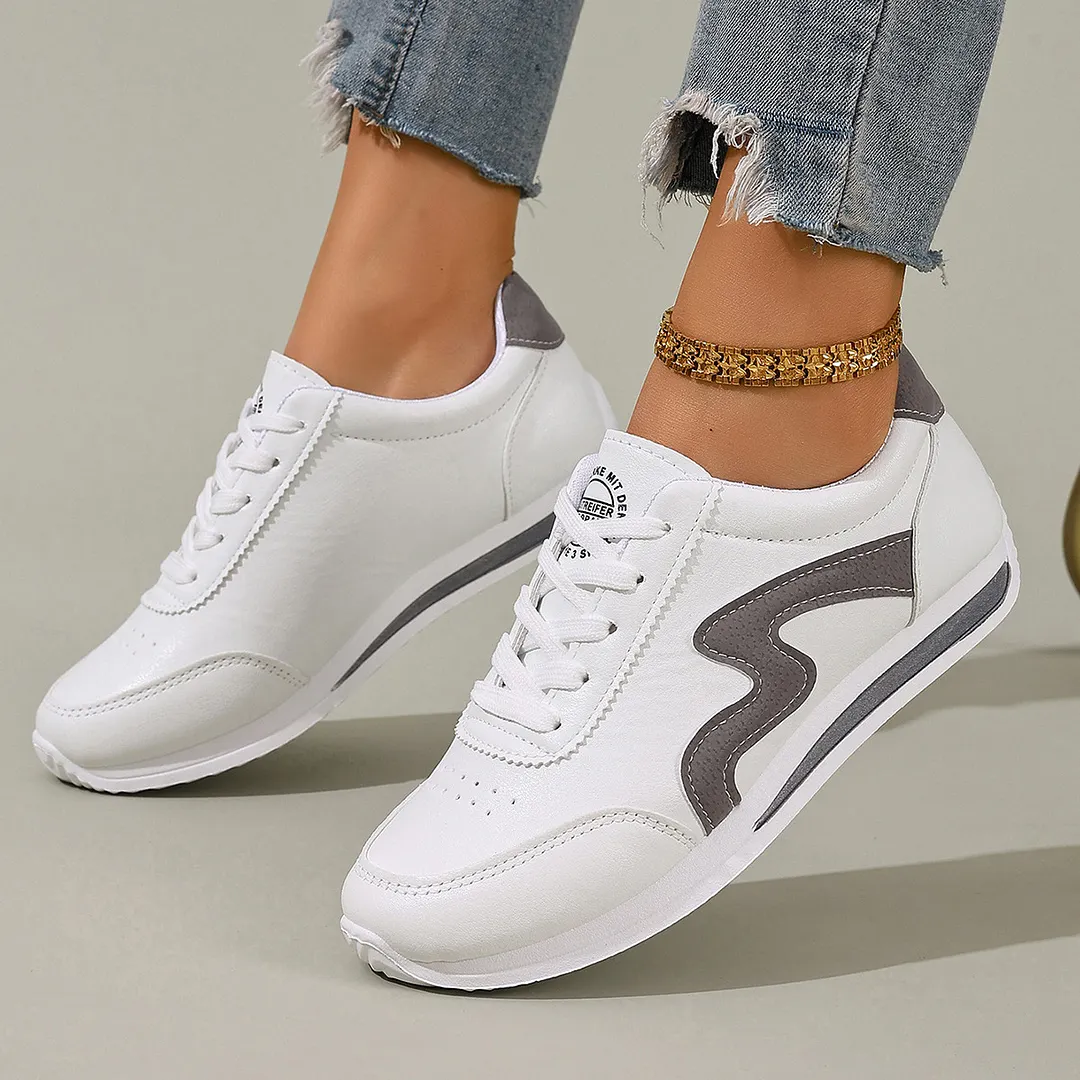 Breakj Breakj White Shoes Women Net Red New Sports Forrest Shoes Women's Shoes Breathable Flat Shoes Autumn 2025 Super Fire