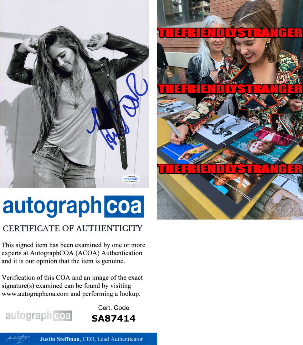 HALEY LU RICHARDSON signed Autographed 8X10 Photo Poster painting a PROOF - SEXY Hot ACOA COA