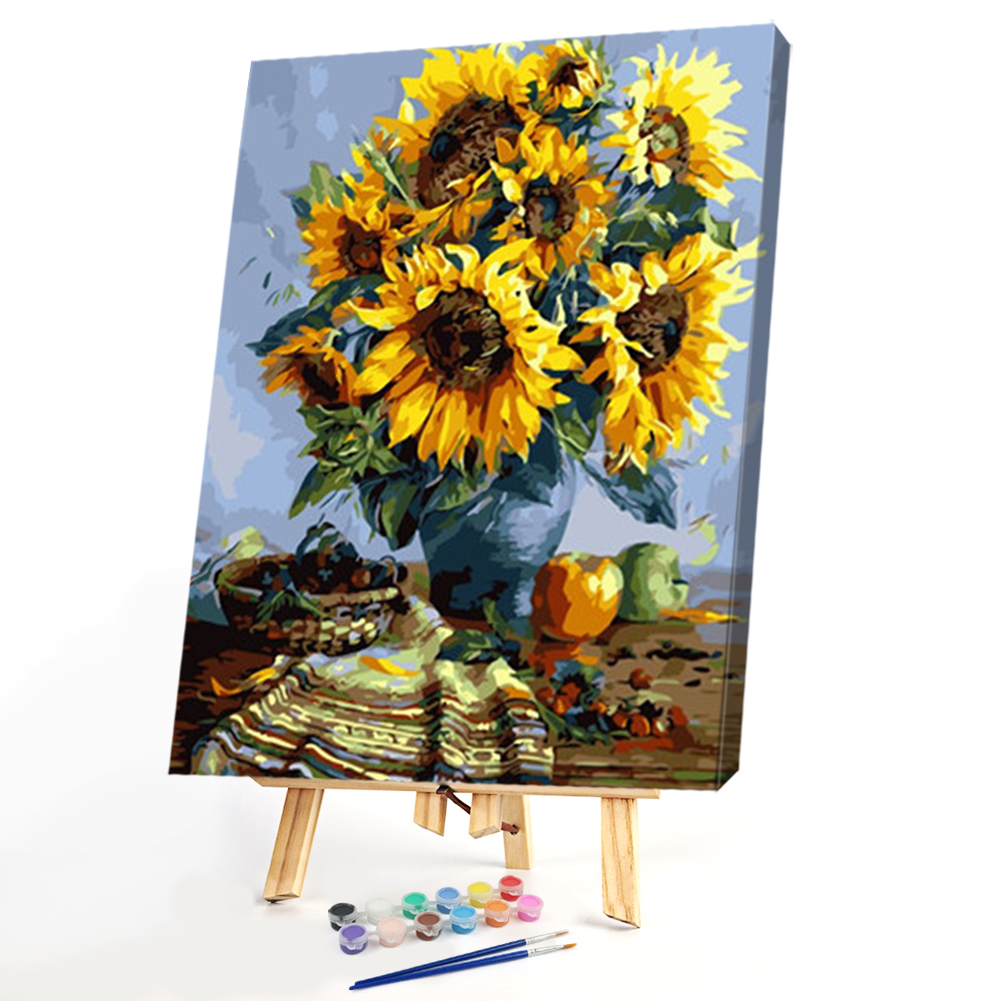 

40*50CM Paint By Numbers-Sunflower, 501 Original