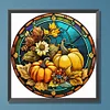 Diamond Painting -DIY Round Drill Stained Glass Pumpkin