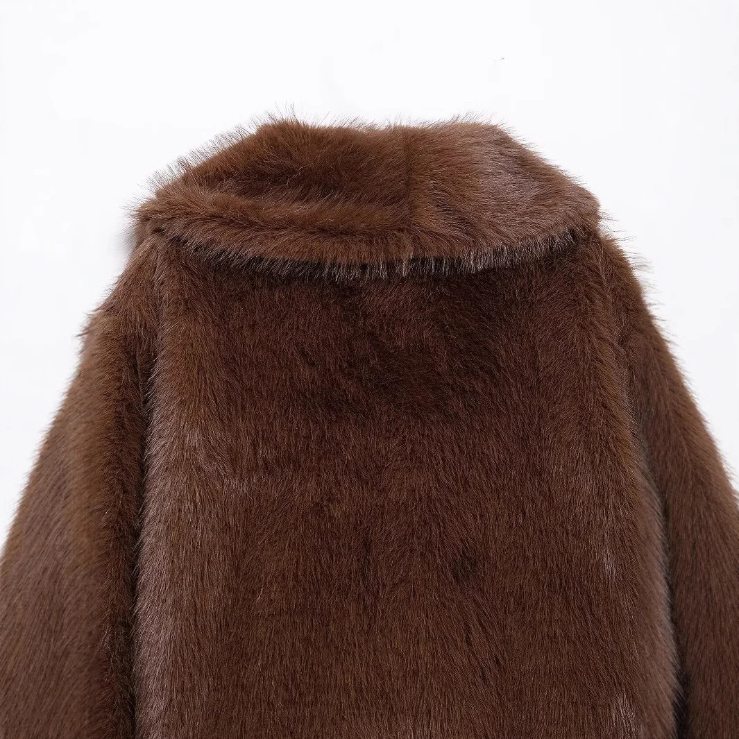 Nigikala Nigikala Winter New Women's Clothing Fashion Simple Short Faux Fur Coat