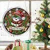 Diamond Painting Acrylic Snowman Pendant Kits for Home Wall Decor