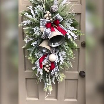 Large Christmas Bell Swag Garland -🔔 Open Christmas Anthem (49% off)🎄-mysite-Adracos