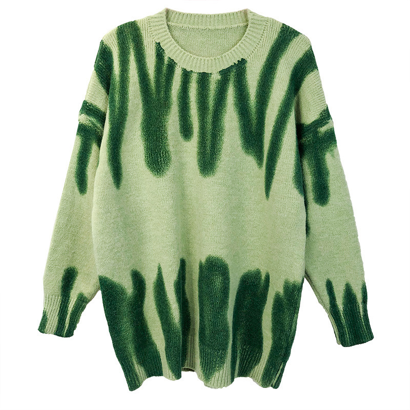Women Printed Pullover Casual Sweater