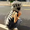 Dinosaur Skeleton Exoskeleton Plush Headgear + Back Accessory Set