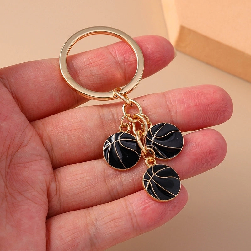 Casual Minimalist Basketball Alloy Bag Pendant Keychain