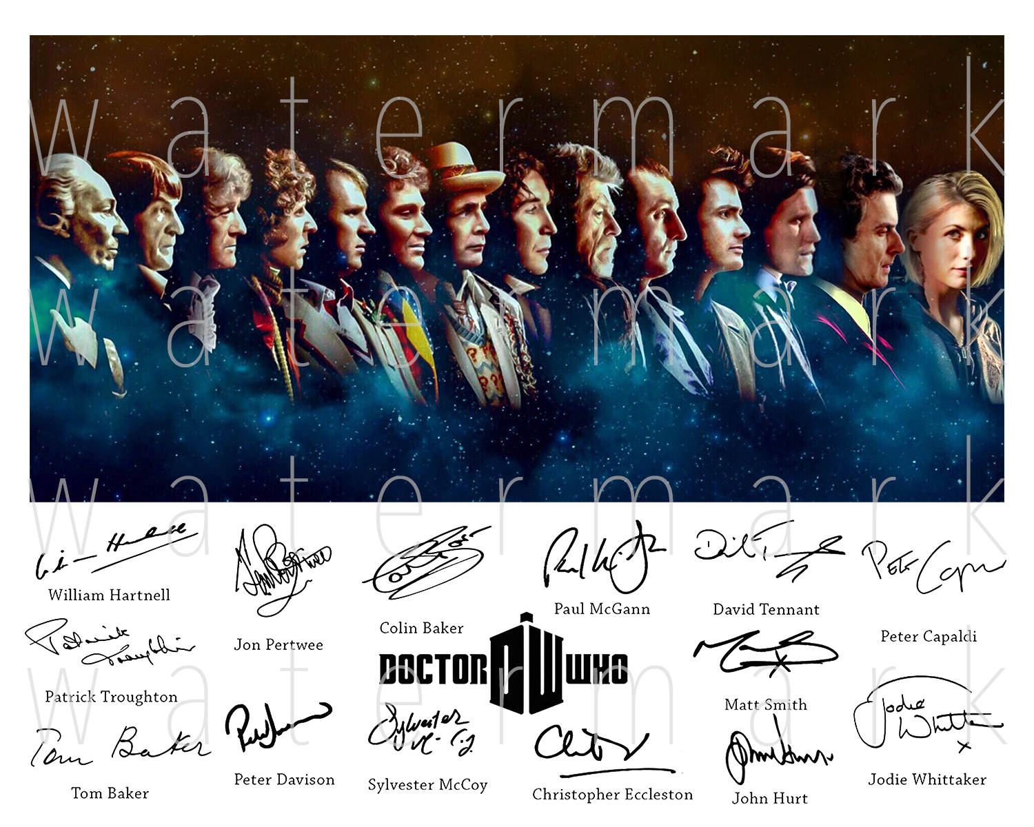 Dr. Who signed x14 Doctor Who 8X10 Photo Poster painting picture poster autograph RP