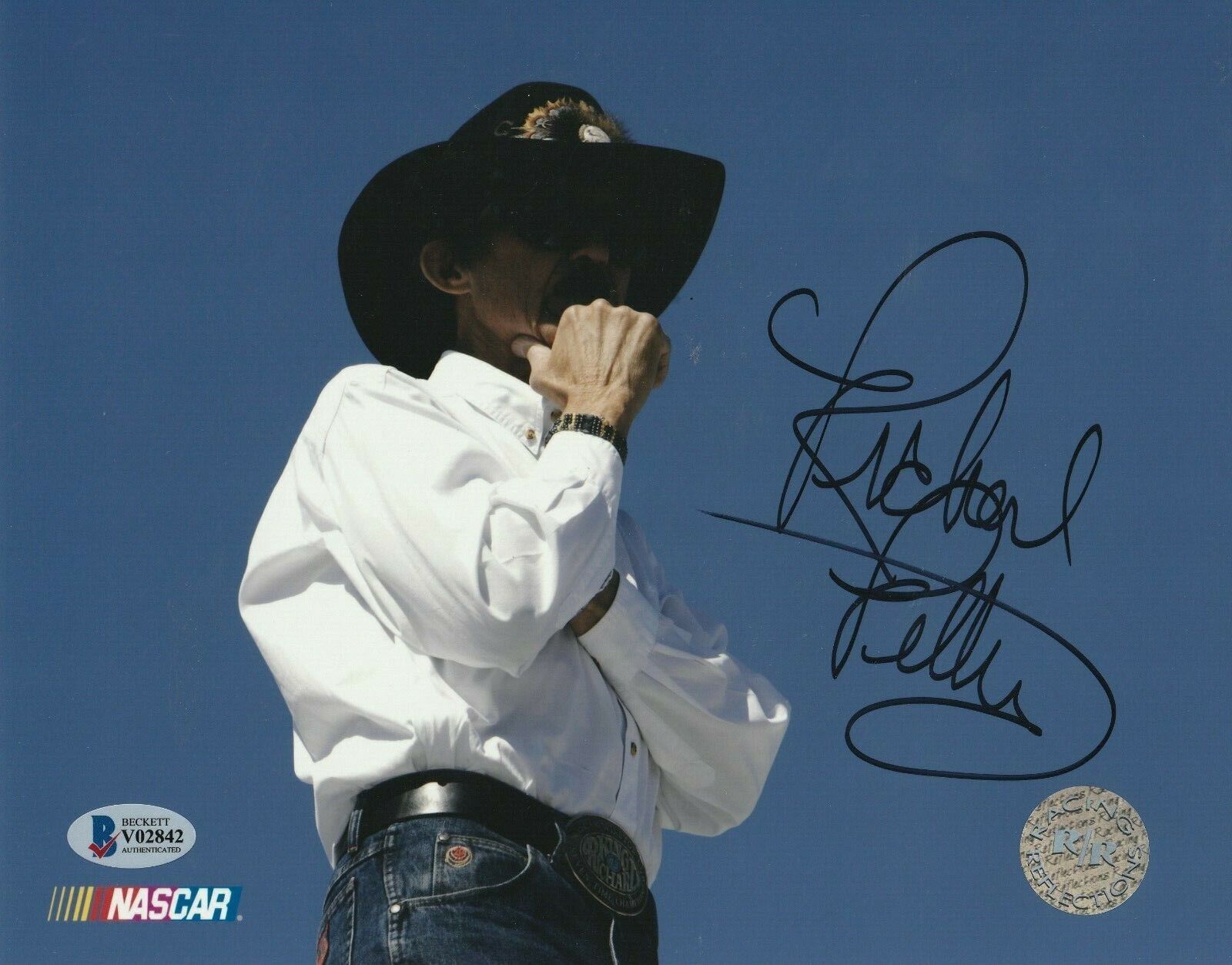 RICHARD PETTY Signed 8x10 Photo Poster painting with Beckett COA