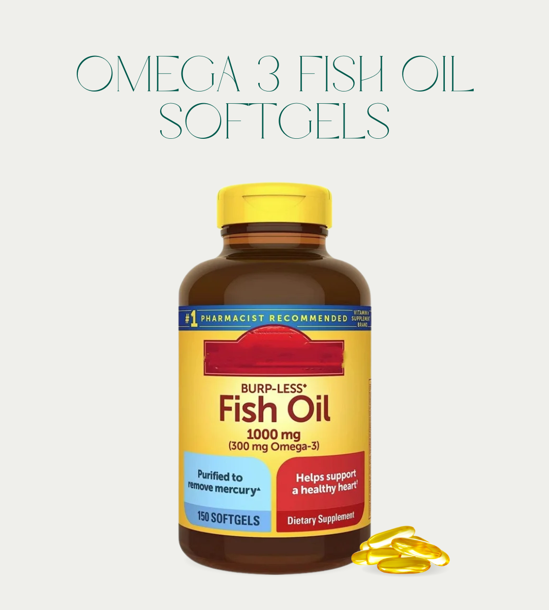 Omega 3 Fish Oil 150 Softgels
