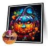 Diamond Painting -DIY Round Drill Odd Pumpkin Stained Glass