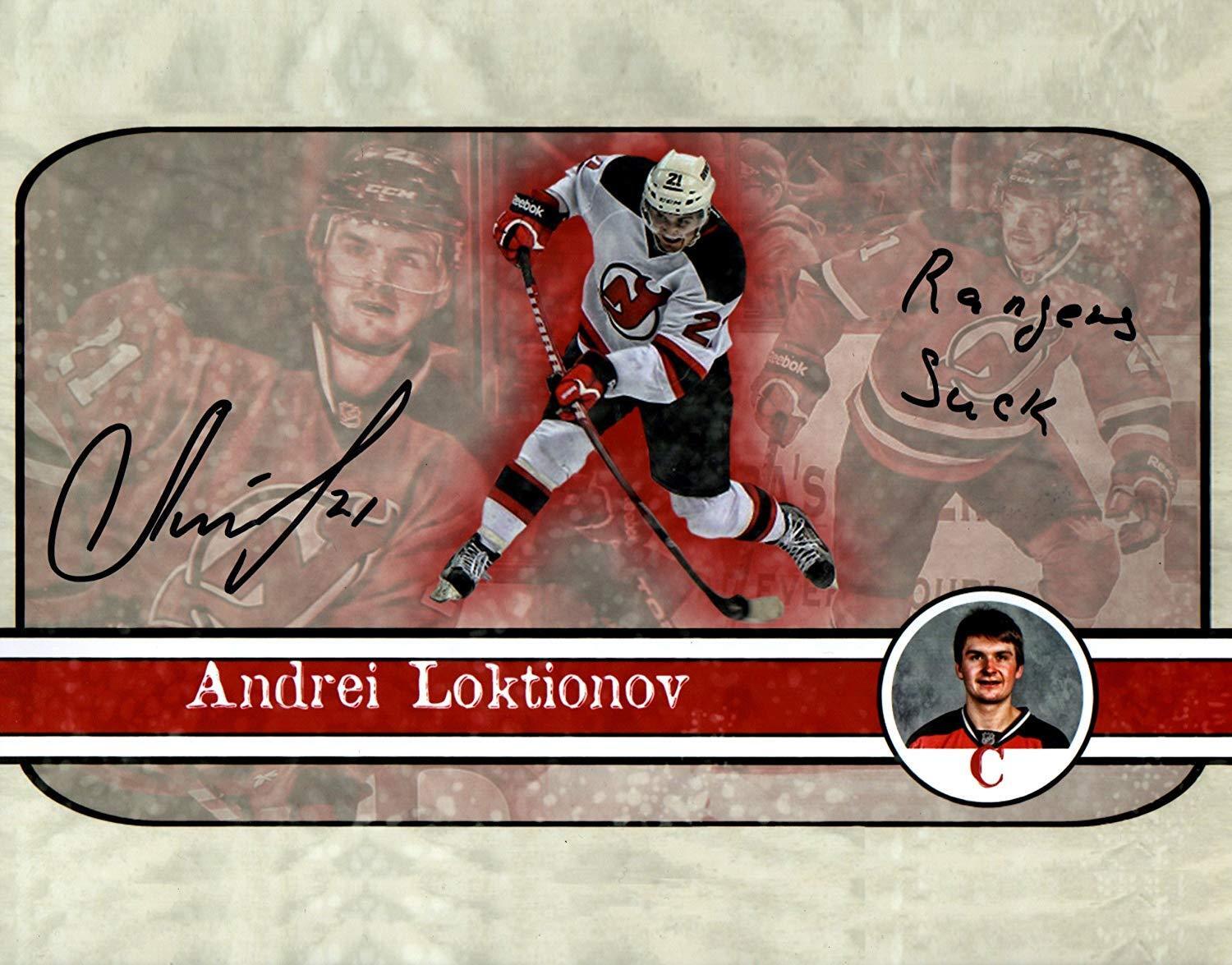 Andrei Loktionov autographed signed 8x10 Photo Poster painting NHL New Jersey Devils