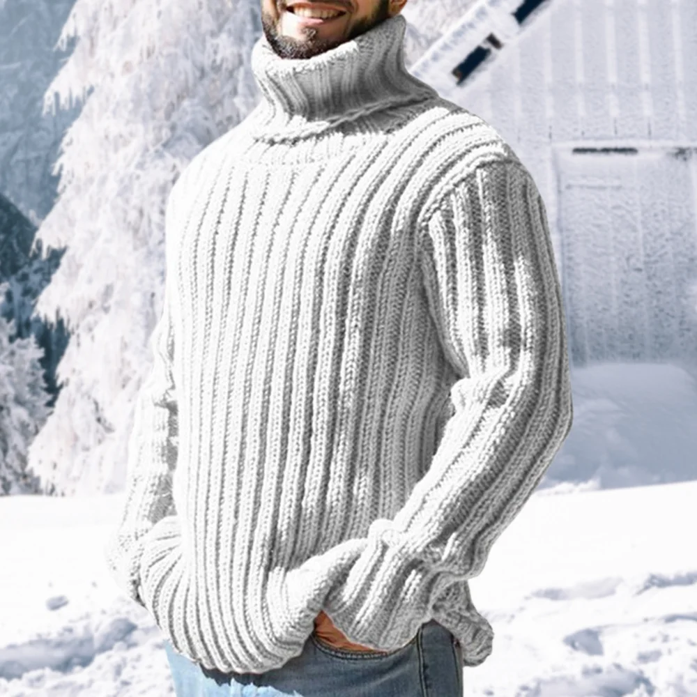 Smiledeer New winter men's thickened warm turtleneck sweater