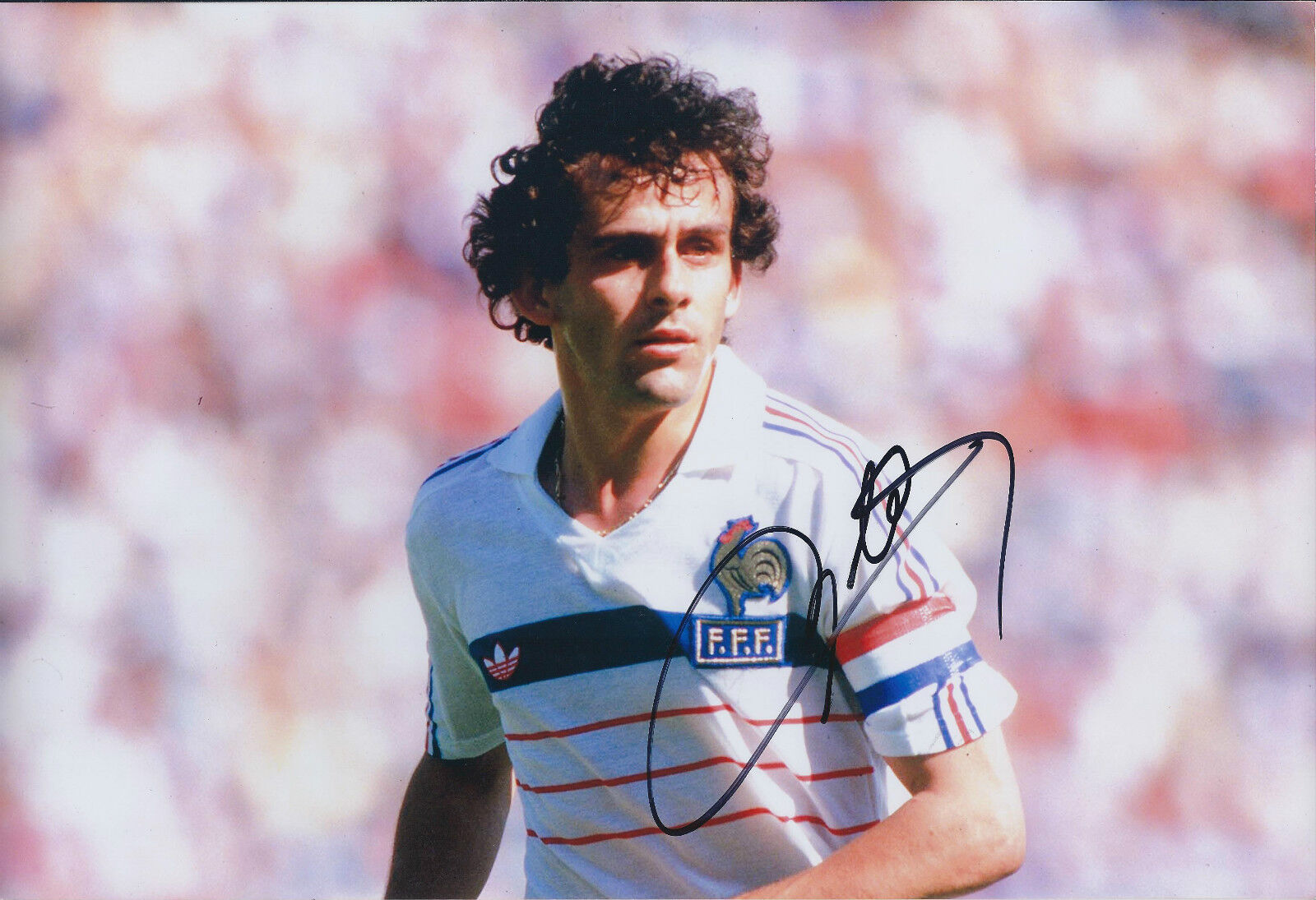 Michel PLATINI Signed Autograph 12x8 Photo Poster painting AFTAL COA French Manager World Cup