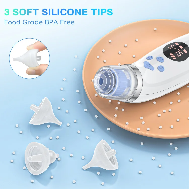 Electricr Nose Sucker, Nasal Aspirator for Baby IPX7 Waterproof Automatic Booger Sucker for Toddler Kids Infants Child