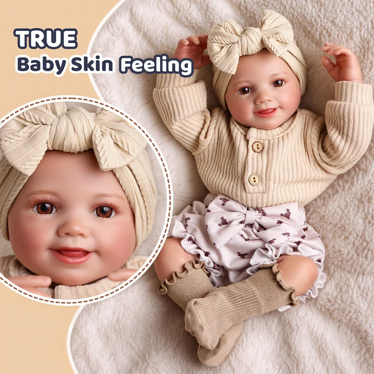 Babeside Smiling Reborn Baby Sunny&nbsp;17'' Little Infant Girl Calm And Safe Presence