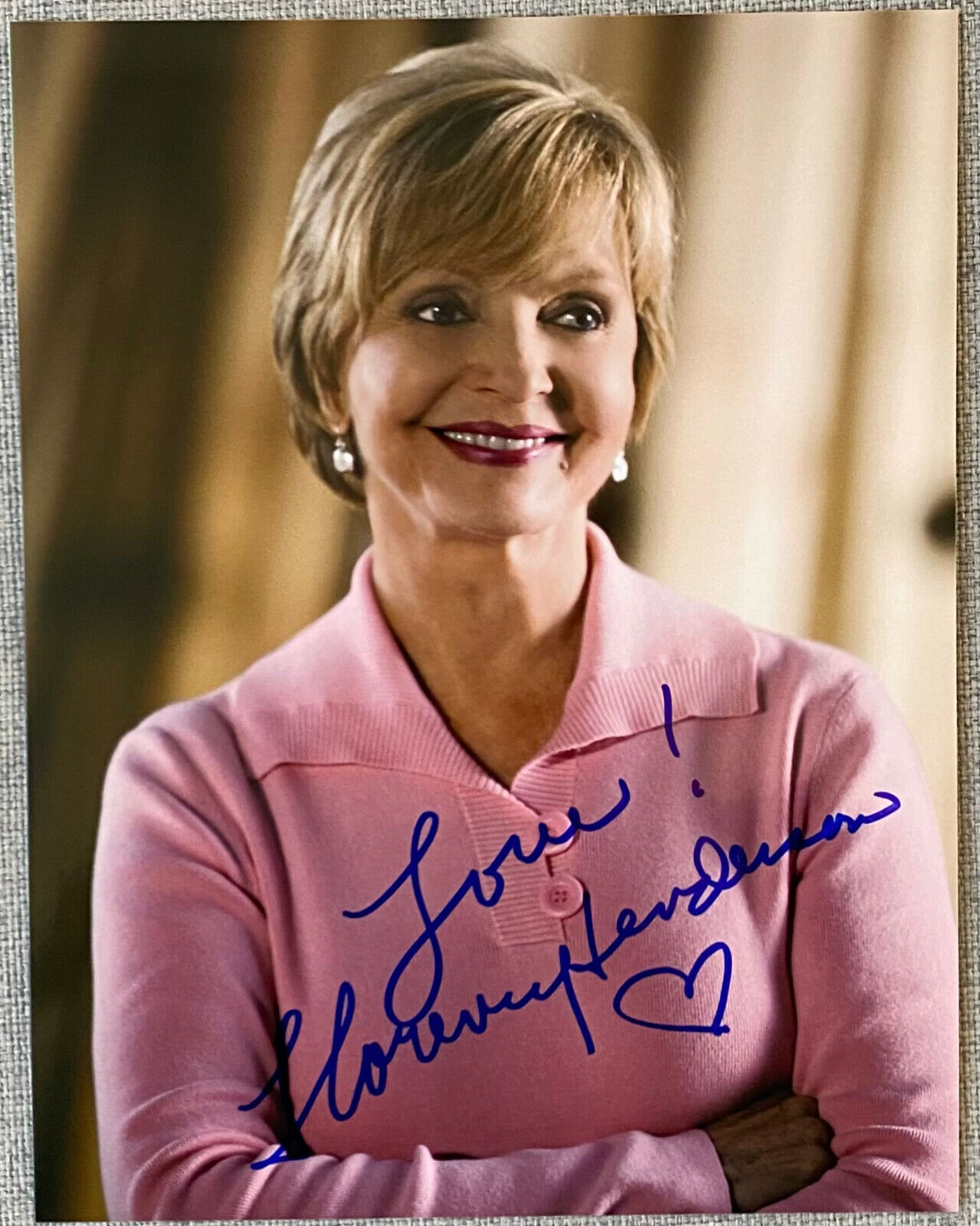 The Brady Bunch Florence Henderson Signed IP 7.5x10 Color Photo Poster painting - Authentic