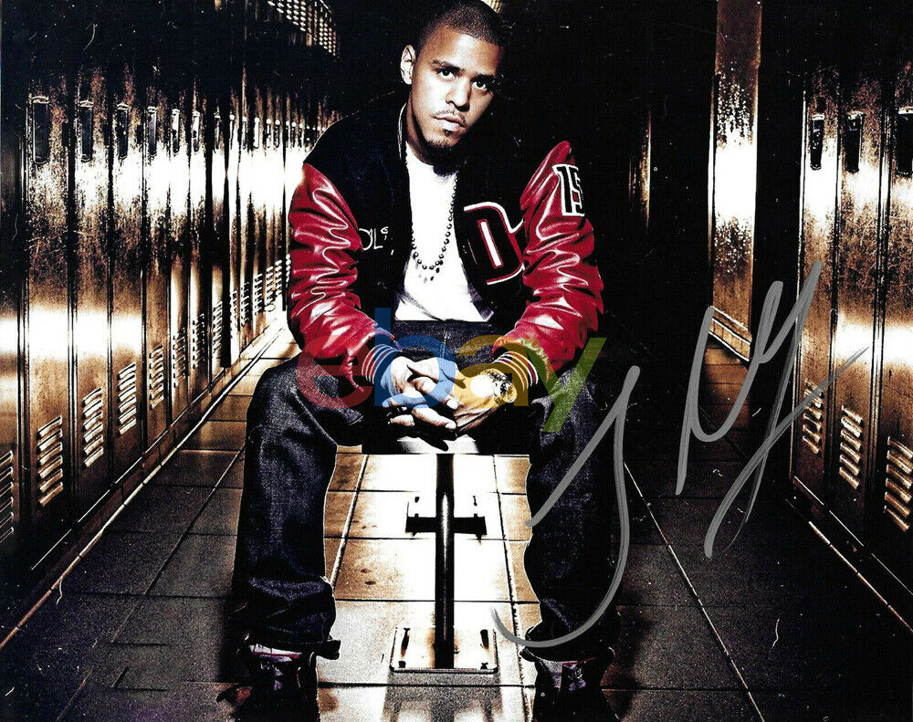 Middle Child J COLE Signed Autographed 8x10 Music Rapper Photo Poster painting JERMAINE reprint