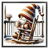 Cross Stitch - 11CT Full Eco-cotton Thread Coffee Gnome(40*40 CM)