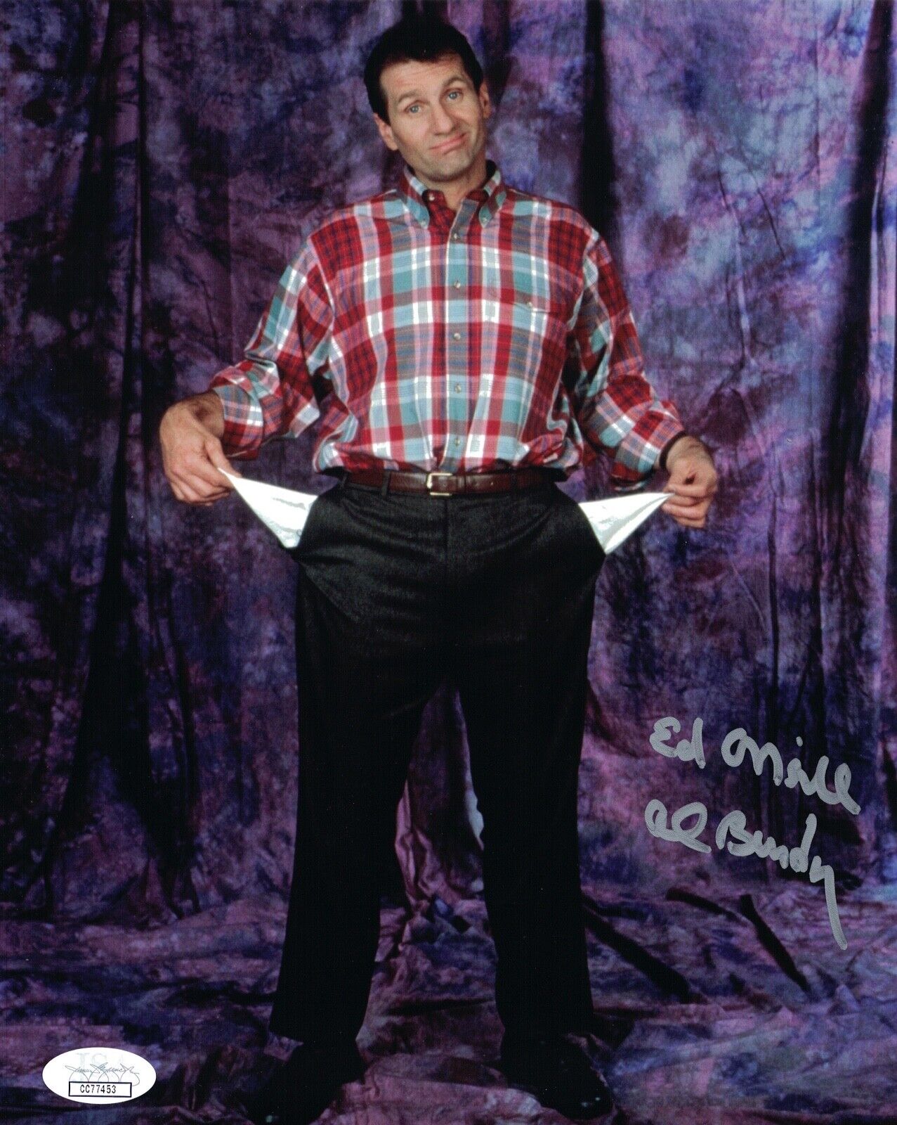 ED O'NEILL Authentic MARRIED WITH CHILDREN SIGNED 8X10 Photo Poster painting AUTOGRAPH JSA COA