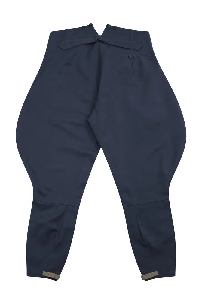   Luftwaffe German Officer Blue Grey Gabardine Breeches German-Uniform