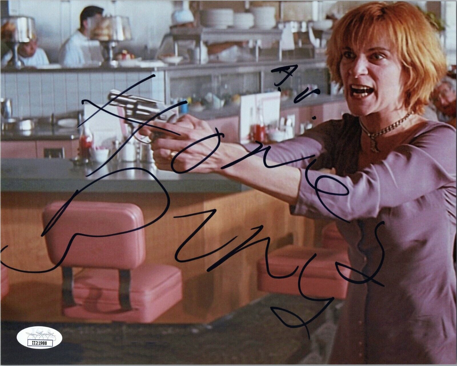 AMANDA PLUMMER Authentic Hand-Signed PULP FICTION