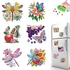 6PCS-Fleur animal-diamant peinture aimant r&eacute;frig&eacute;rateur