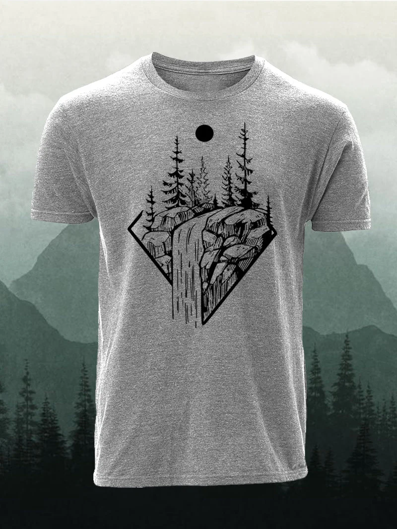 Outdoor Water Mountain Short-Sleeved Shirt in  mildstyles