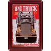 Vecteur Premium | Gros camion - Panneaux en &eacute;tain m&eacute;tallique(20*30cm/30*40cm) - Garage