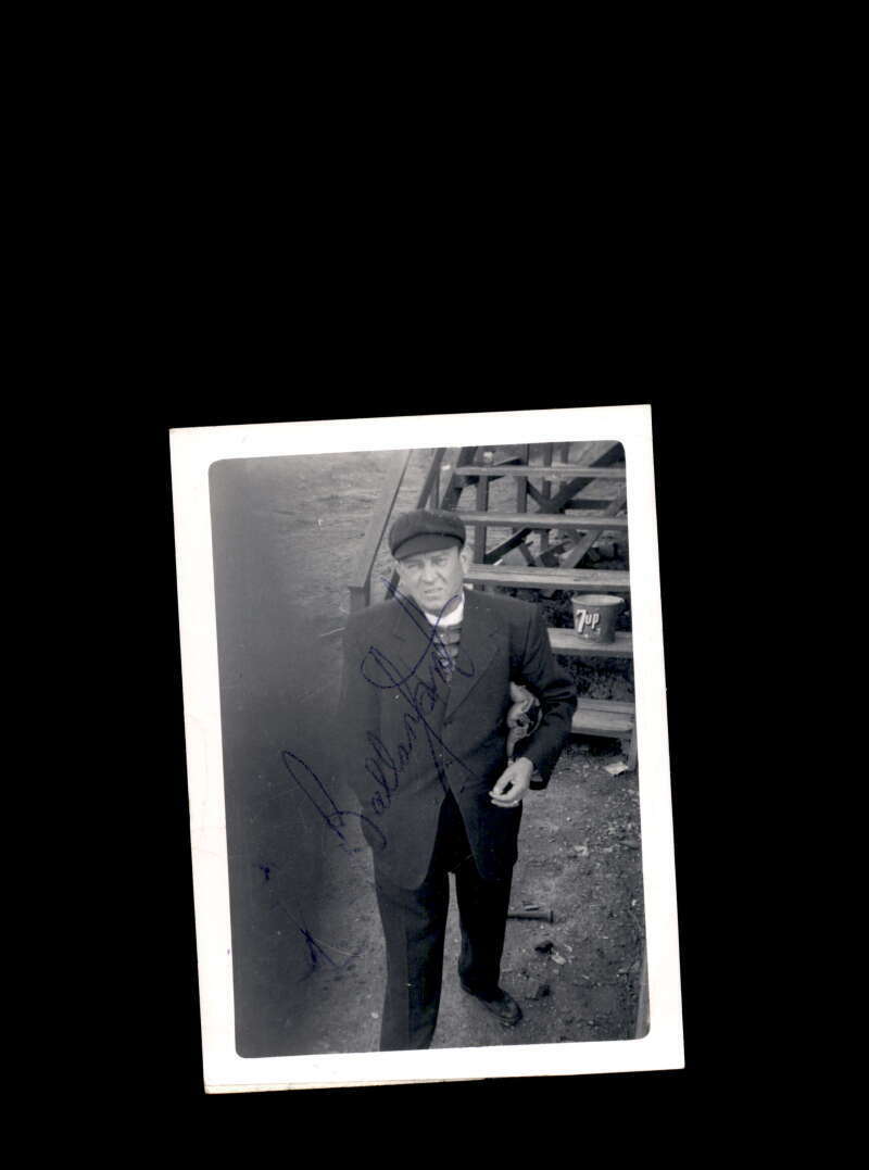 Lee Ballenfont JSA Coa Signed 3x5 Umpire 1950`s Vintage Photo Poster painting Autograph