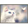 White butterfly | Full Round Diamond Painting Kits
