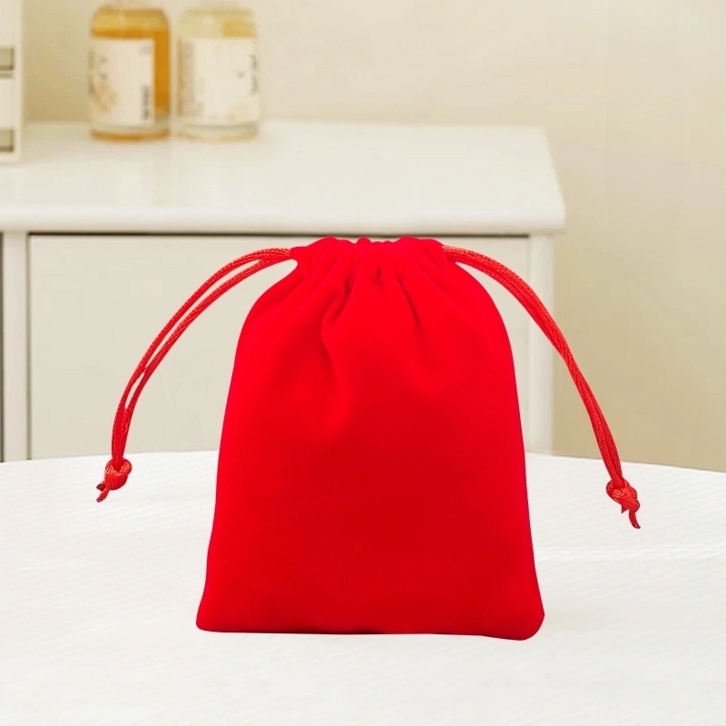 100 Pieces Factory Flannel Jewelry Packaging Bag Buddha Beads Jewelry Play Bag Brocade Bag Gift Bag Drawstring Bag