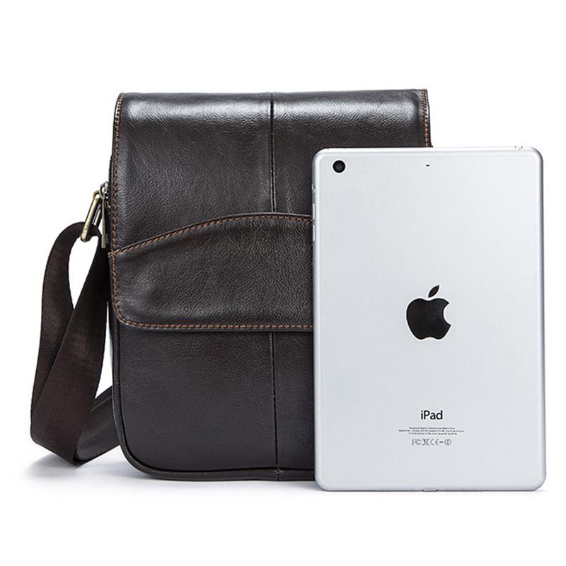 Casual Soft Leather Flip Zipper Shoulder Bag Crossbody Packs