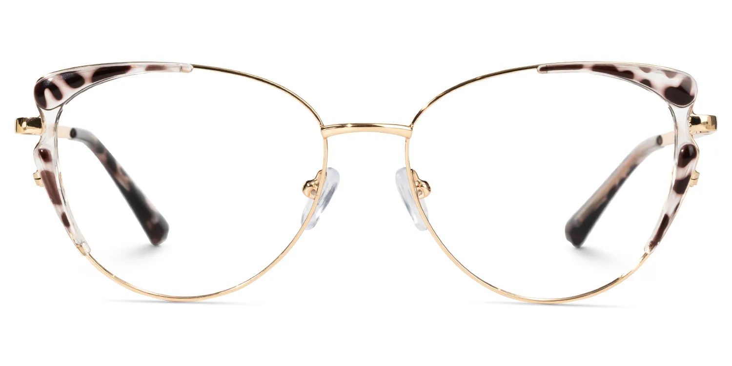Felta Schwarz-Tortoise Cateye Brille Schwarz-Tortoise