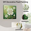 (25x25cm)DIY Pearl Painting Lucky Leaf Framed Handmade Pearl Painting Art Craft Kit Living Home Decor