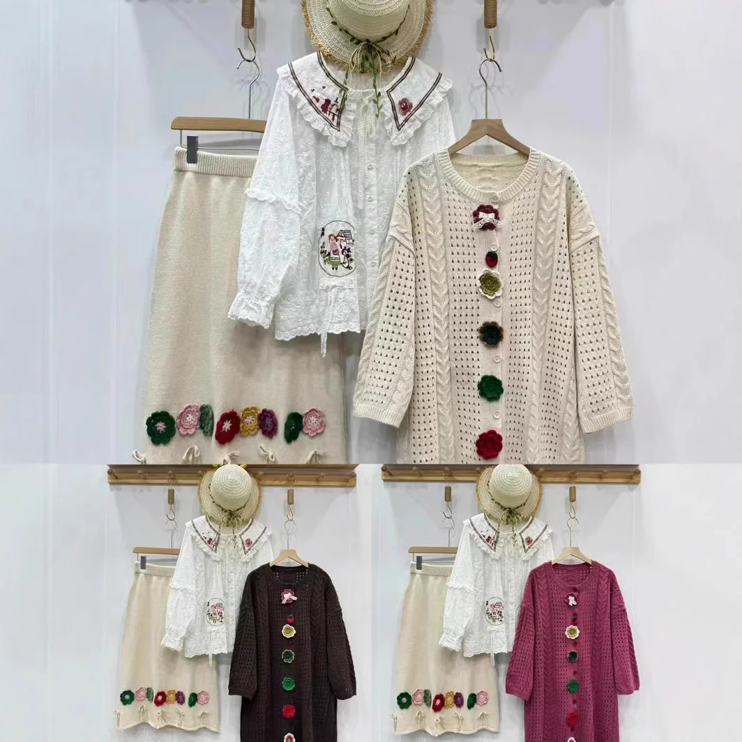 Chicfifth Sweater Women Winter Long Sleeve High Quality Autumn Vintage Top Knitted Cardigan