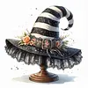 Witch Hat-14CT Stamped Cross Stitch 40*40cm tapestrymarket