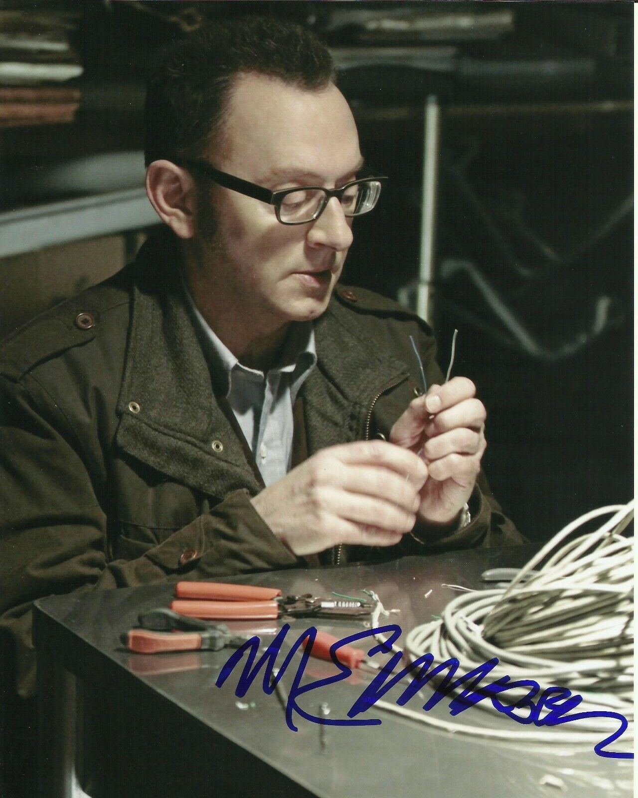 MICHAEL EMERSON SIGNED PERSON OF INTEREST Photo Poster painting UACC REG 242 (4)