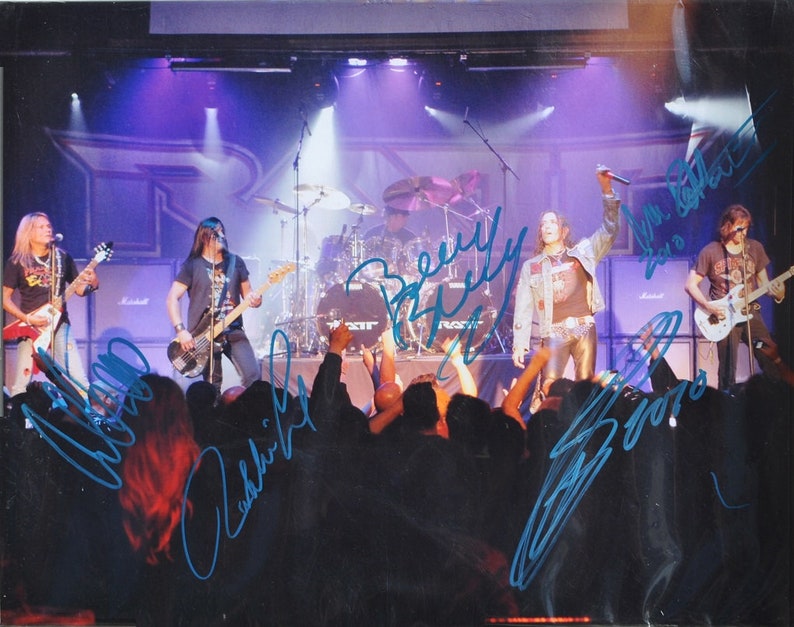 RATT SIGNED Photo Poster painting x5 Bobby Blotzer, Juan Croucher, Warren B. Martini, Stephen Pearcy, Carlos Cavazo 11x 14 wcoa