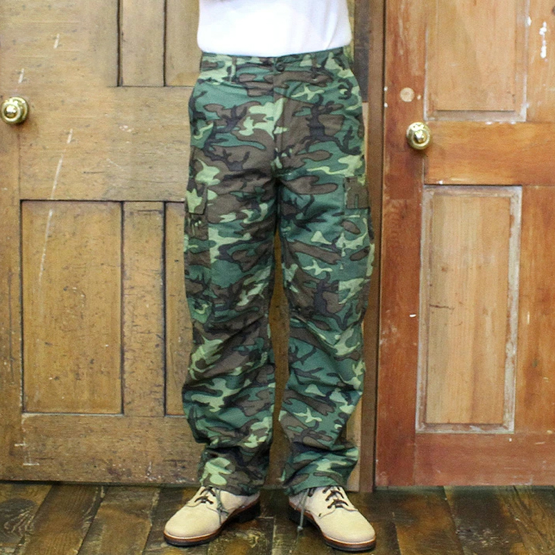 Men's Vintage Camouflage Drawstring Pants