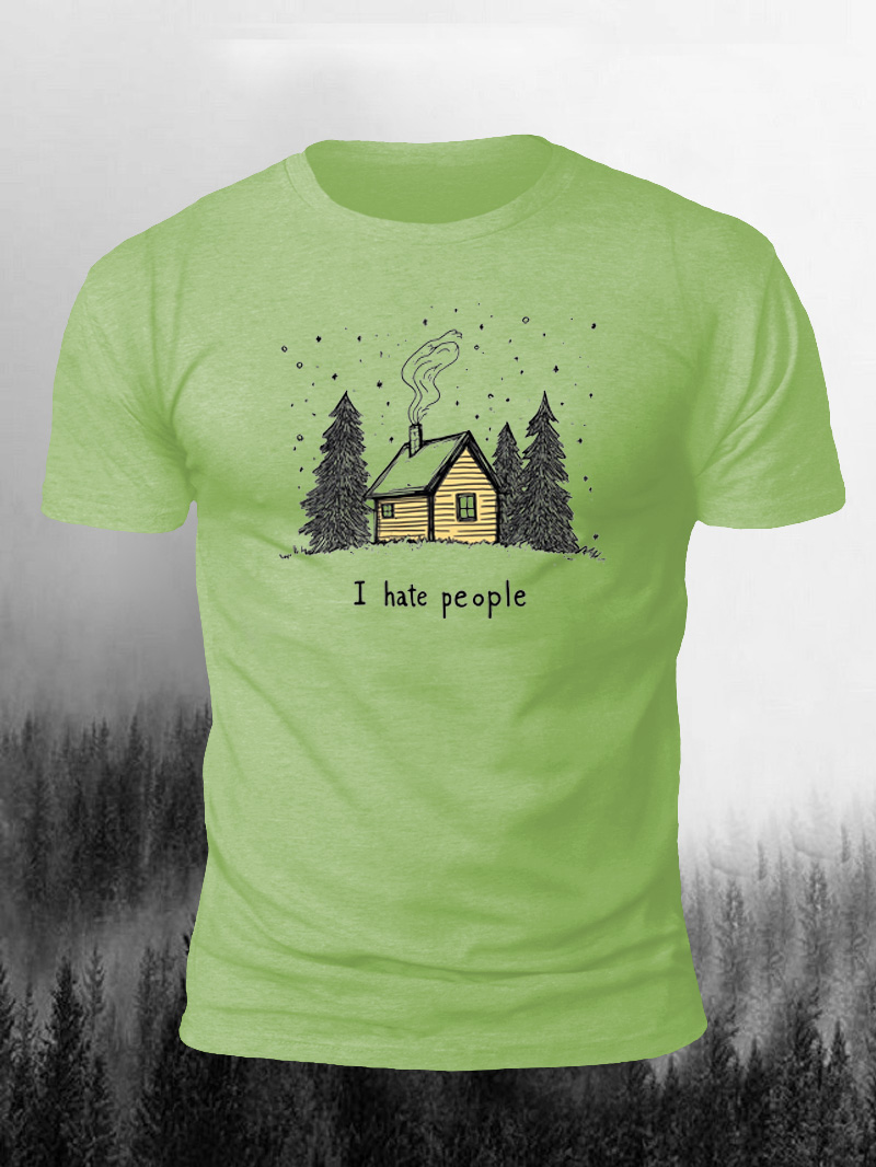 Men's I Hate People Outdoor Living Short Sleeve T-shirt