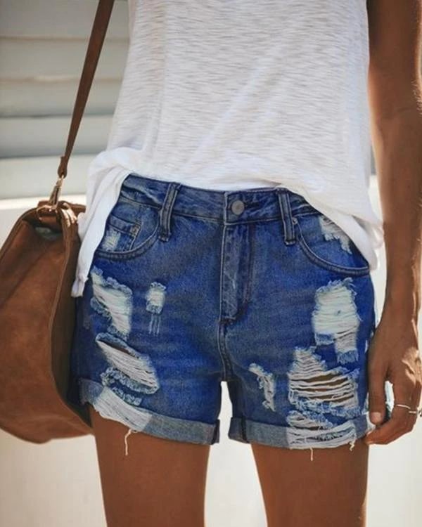 women casual short jeans p129551
