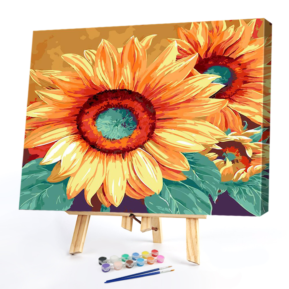 

40*50CM Paint By Numbers-Sunflower, 501 Original