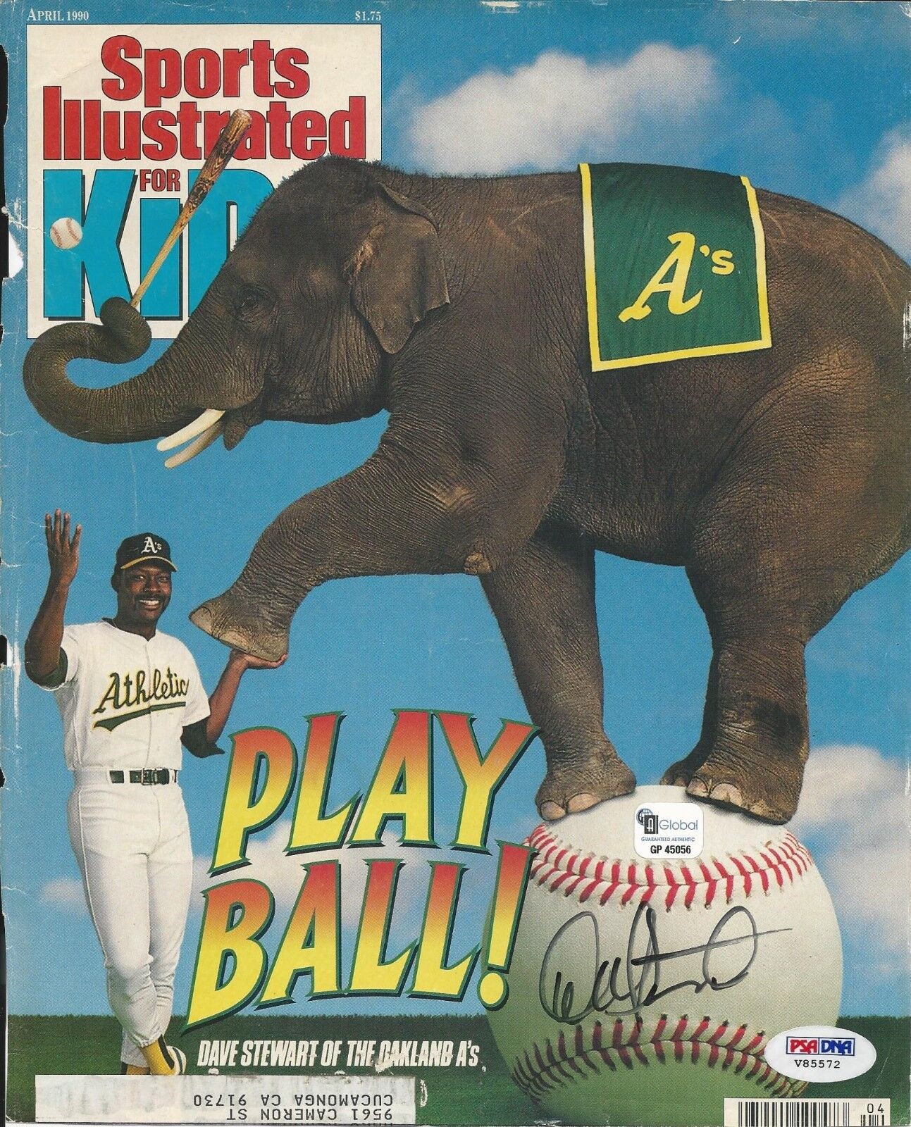 Dave Stewart Signed Oakland A's 8x10 Photo Poster painting- PSA/DNA #V85572