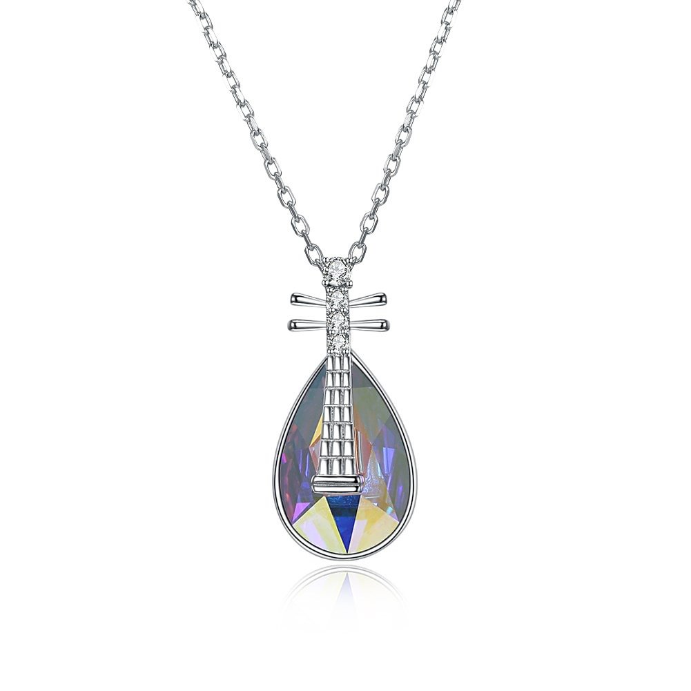 Pipa Crystal Pendant Necklace